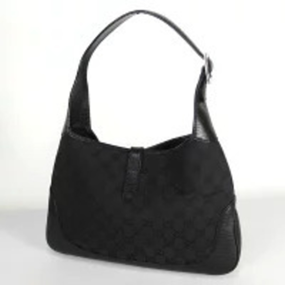 Gucci Jackie Bag Hobo Black GG Hobo Canvas